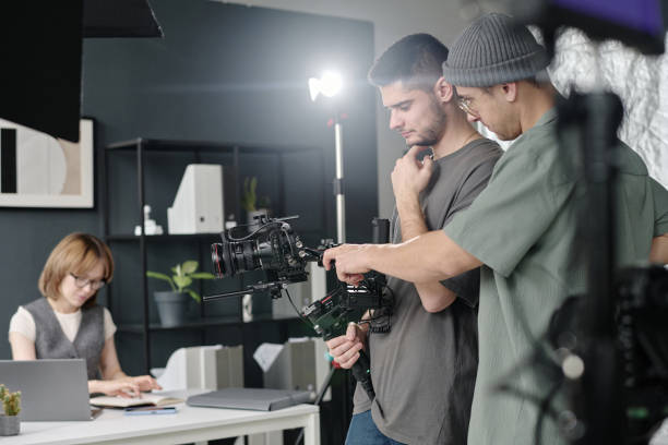 istock Director Discussing Perfect Scene with Cameraman 2189897595