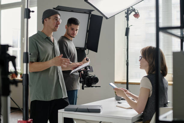istock Director Discussing Shooting Day with Crew 2189897762