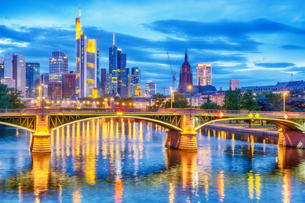 istock Frankfurt Am Main skyline at night 2189897803