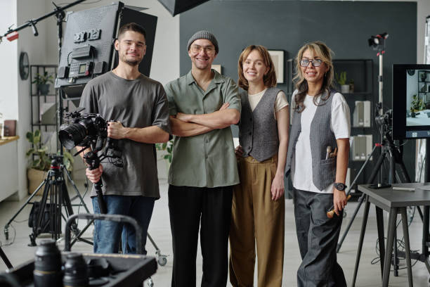 istock Portrait of Smiling Crew at Studio 2189897908