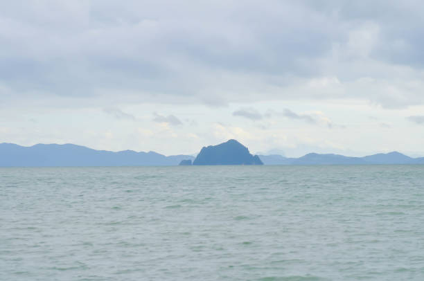 sea , mountain and island or Phuket Thailand