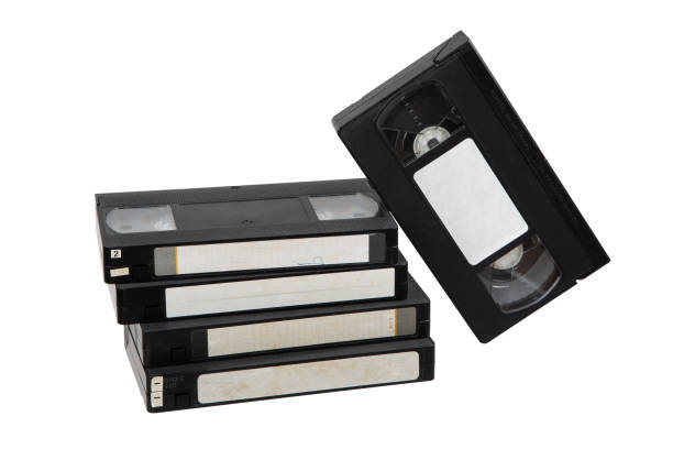 istock Pile of VHS video cassettes. Vintage media. Isolate on a white background. 2189910197