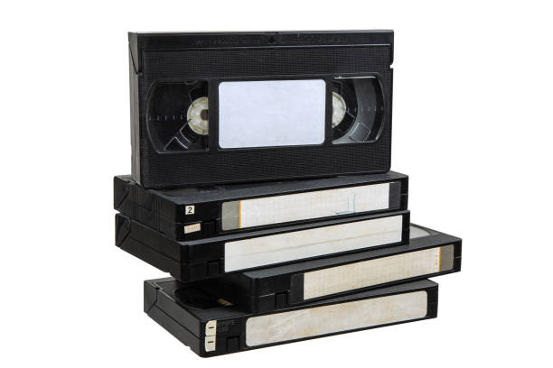 istock Pile of VHS video cassettes. Vintage media. Isolate on a white background. 2189910199