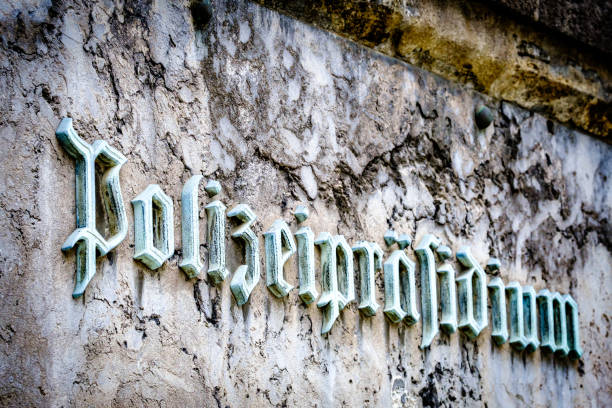 typical german police station sign
