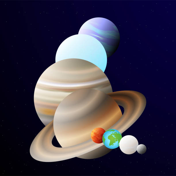 istock Order of the Planets of the Solar System Abstract Colorful Illustration 2189919154