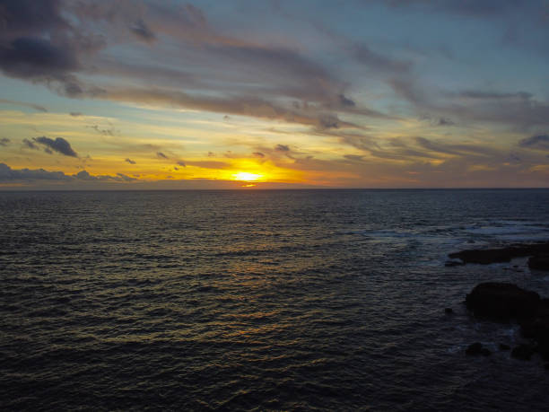 istock Colorful sky over the sea at dusk 2189930915