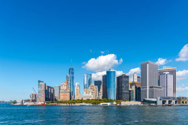 istock Lower Manhattan skyline seen from the water 2189931980