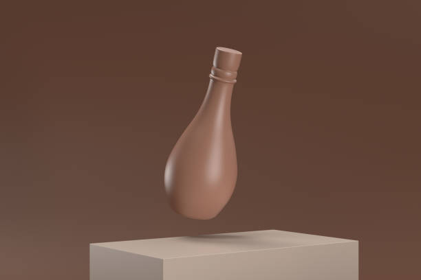 istock A brown vase is floating in the air 2189934962