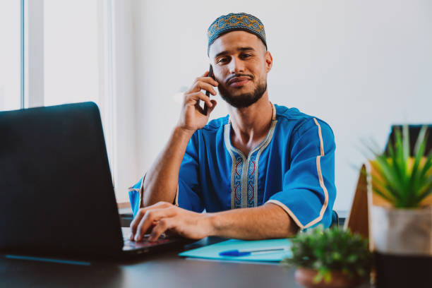 istock Moroccan Business man in the  office. 2189941450