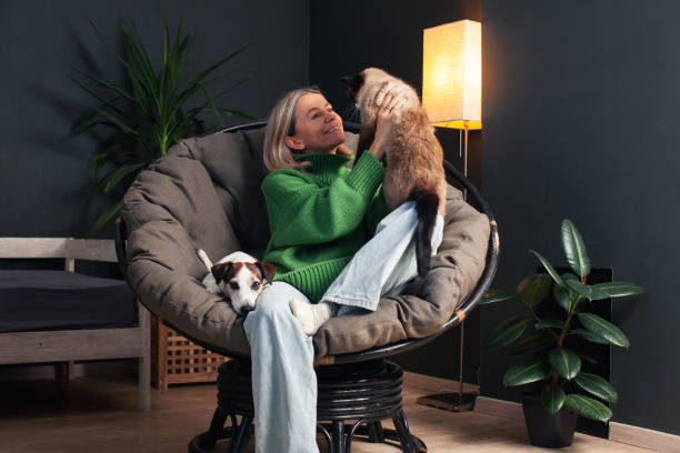 istock Woman Spending day with her Dog at Home 2189948434