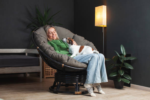 istock Woman Spending day with her Dog at Home 2189948438