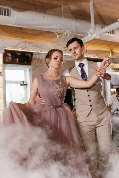 istock the first dance of the bride and groom inside a restaurant 2189949287