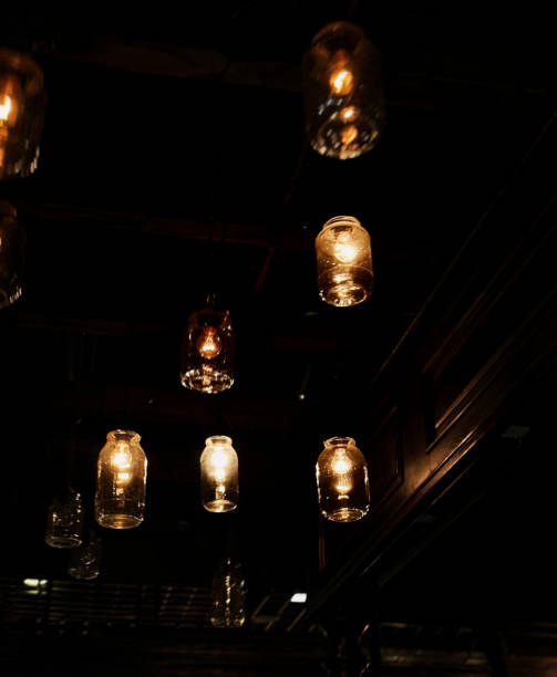 istock illumination with lamps in the dark 2189951886