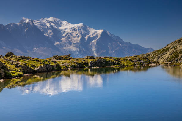 istock Mont Blanc, Monte Bianco mountain summit in the Alps 2189958098