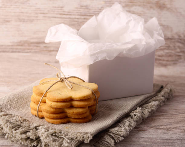 istock Stack of homemade cookies ready to pack 2189964091