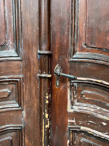istock Wood door 2189966758