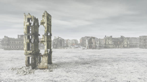 istock devastated destroyed buildings after military action 2189970678
