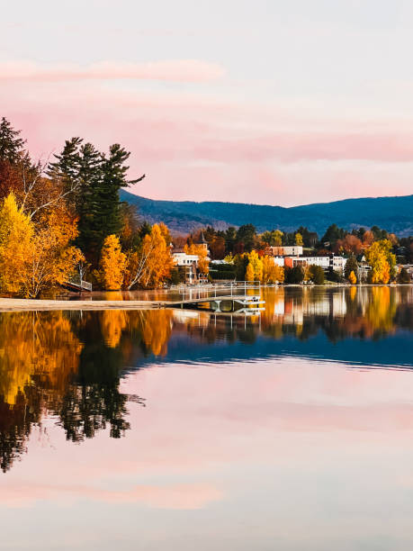 istock Mirror lake and foliage colors 2189978365