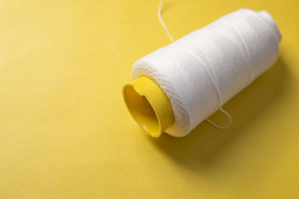 Spool of thread photografed close up