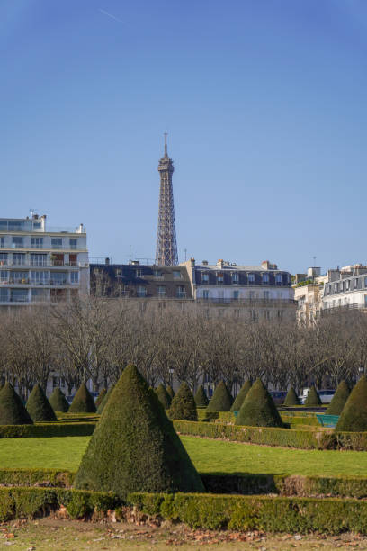 istock Eiffel Tower View from Scenic Parisian Garden 2189995739