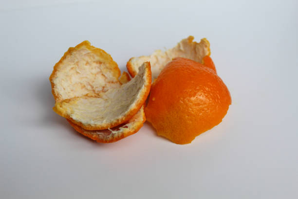 istock Orange peels, isolated on white background 2189999503