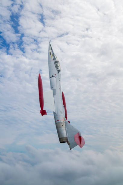 istock Starfighter jet against a blurry sky. 2190000619