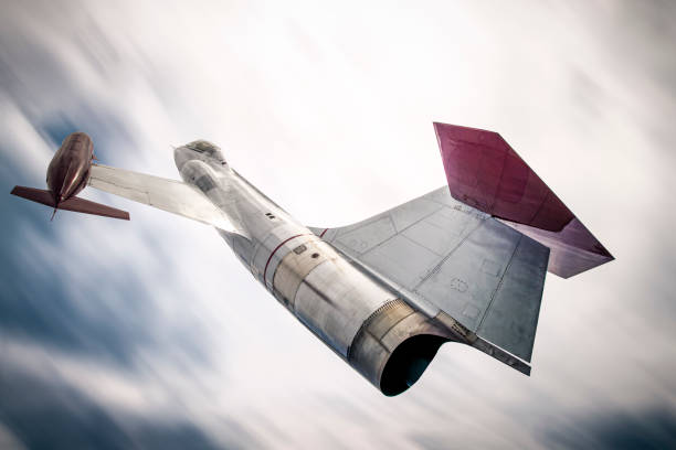 istock Starfighter jet against a blurry sky. 2190000643