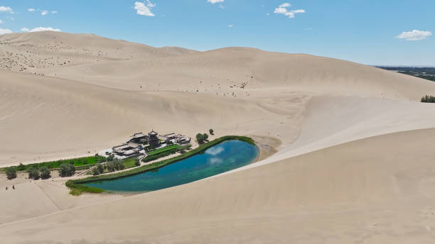 istock Mingsha Mountain Crescent Spring,Dunhuang,Gansu,China,Asia. 2190000806