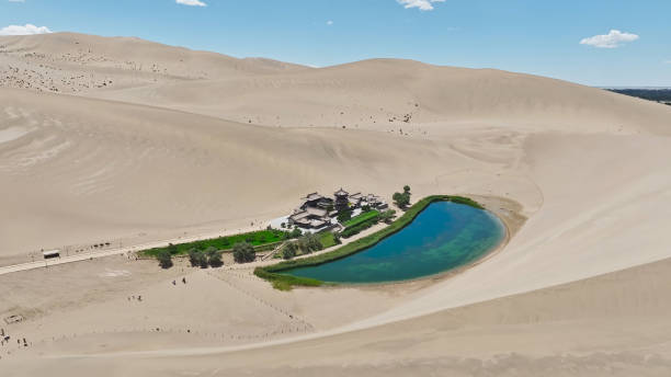 istock Mingsha Mountain Crescent Spring,Dunhuang,Gansu,China,Asia. 2190000813