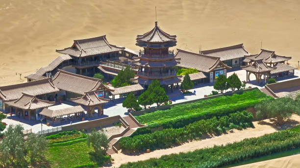 istock Mingsha Mountain Crescent Spring,Dunhuang,Gansu,China,Asia. 2190000836