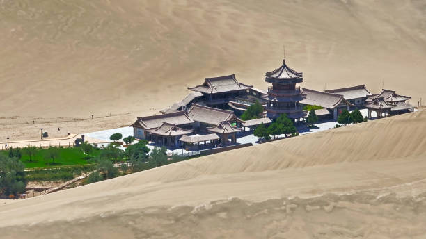 istock Mingsha Mountain Crescent Spring,Dunhuang,Gansu,China,Asia. 2190000861