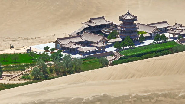istock Mingsha Mountain Crescent Spring,Dunhuang,Gansu,China,Asia. 2190000864