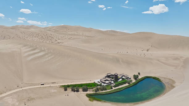istock Mingsha Mountain Crescent Spring,Dunhuang,Gansu,China,Asia. 2190000879