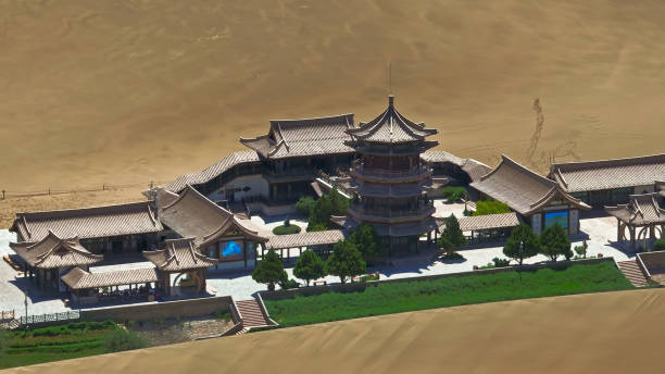 Chinese Temple in the Desert at Dunhuang