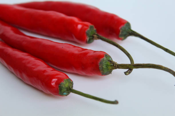 Red peppers on Fabric