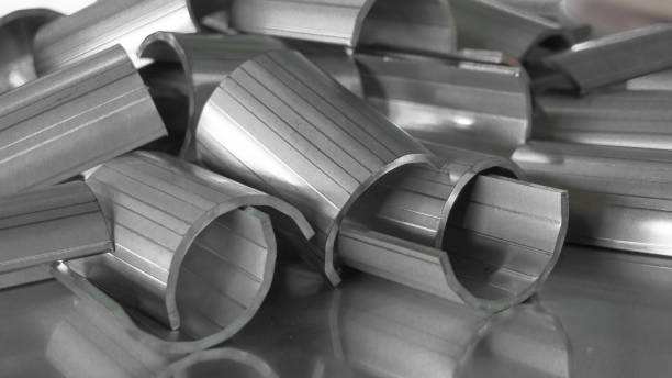 istock bending of sheet metal on a hydraulic bending. 2190008765
