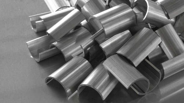 istock bending of sheet metal on a hydraulic bending. 2190008790