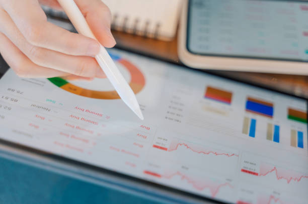 istock Finance consultant or Advisor analysis investment diversifying global digital asset allocation in financial market and stock 2190009797