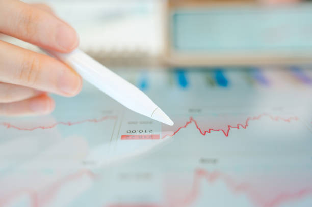 Business Gen Z tracking financial goals with artificial intelligence and chatbot to track financial goals and investment performance. Suitable for themes of personal finance and financial planning 2025