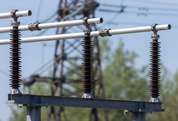 istock High Voltage Transmission Substation Components: Insulators and Electrical Equipment for Efficient Power Distribution 2190014468