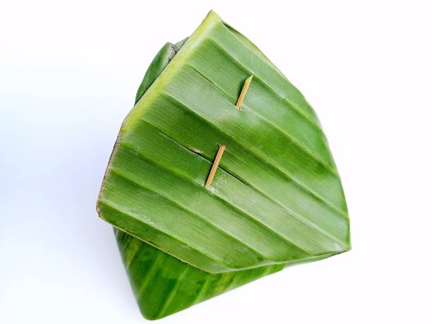 istock Thai dessert wrapped in Banana leaf - Natural packaging. 2190014990