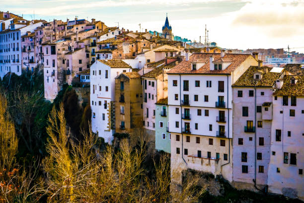 Buildings and constructions of the ancient city of Cuenca, Spain.