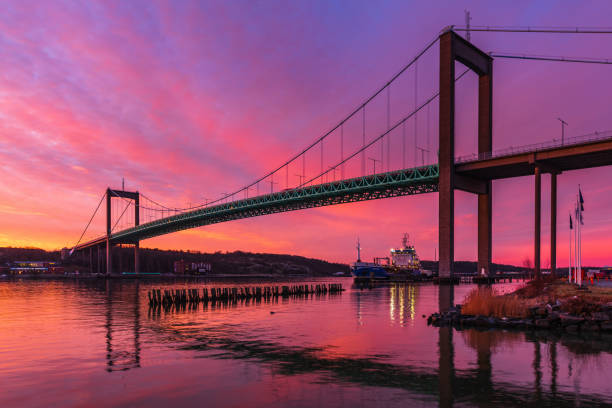 istock Beautiful sunrise at bridge 2190024065