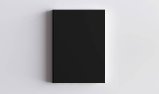 Cover Book Balck Mockup on White Background