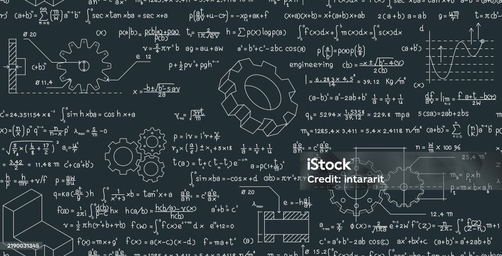 Engineering Calculation Formulas Stock Illustration - Download Image ...