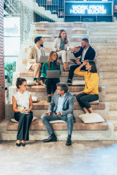 istock Business people in modern coworking space 2190034670