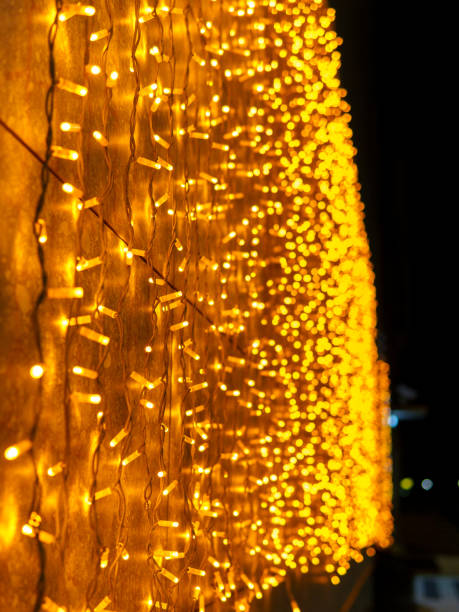istock Bright twinkling lights create a warm atmosphere at night in the city 2190038073
