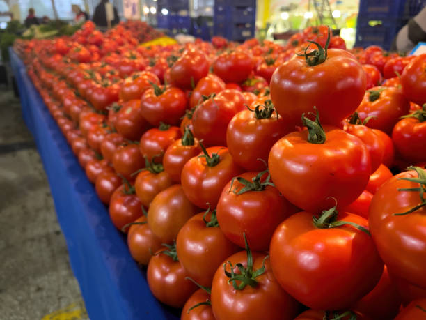 istock Juicy Organic Vegetable Tomato in a Turkish Bazaar 2190056541