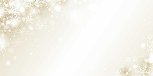 istock Christmas banner concept design of white snowflake and snow on gold background with copy space vector illustration 2190059635