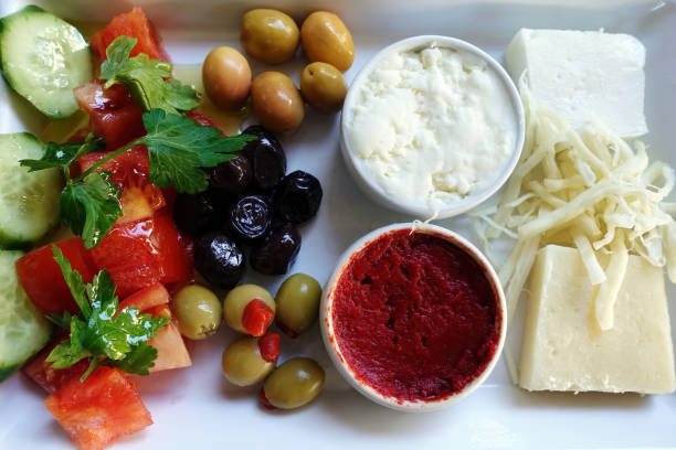 Turkish Traditional Breakfast Food on a table Photo